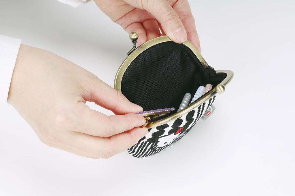 Skater Clasp Coin Small Item Made in Sanrio Hello Kitty x Kougetsu (Slightly Larger) Wallet, Purse, Case, Japan, KOUGA4-A