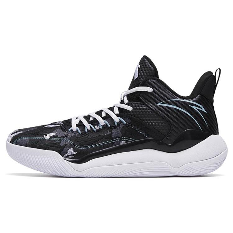 

Anta Laser 4 Slip Resistant Abrasion Resistant Mid top Basketball Shoes Men s Black White 112311607-7 41