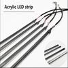 110CM/75CM/35CM For LED Strip Symphony Car Ambient Light RGB Interior Acrylic Optical Fiber Strip Dashboard Lamp For Replacement