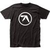 Aphex Twin Logo Męski T-shirt Zespół Rock N Rollowy Klasyczny Koncertowy T-shirt Nowy Czarny