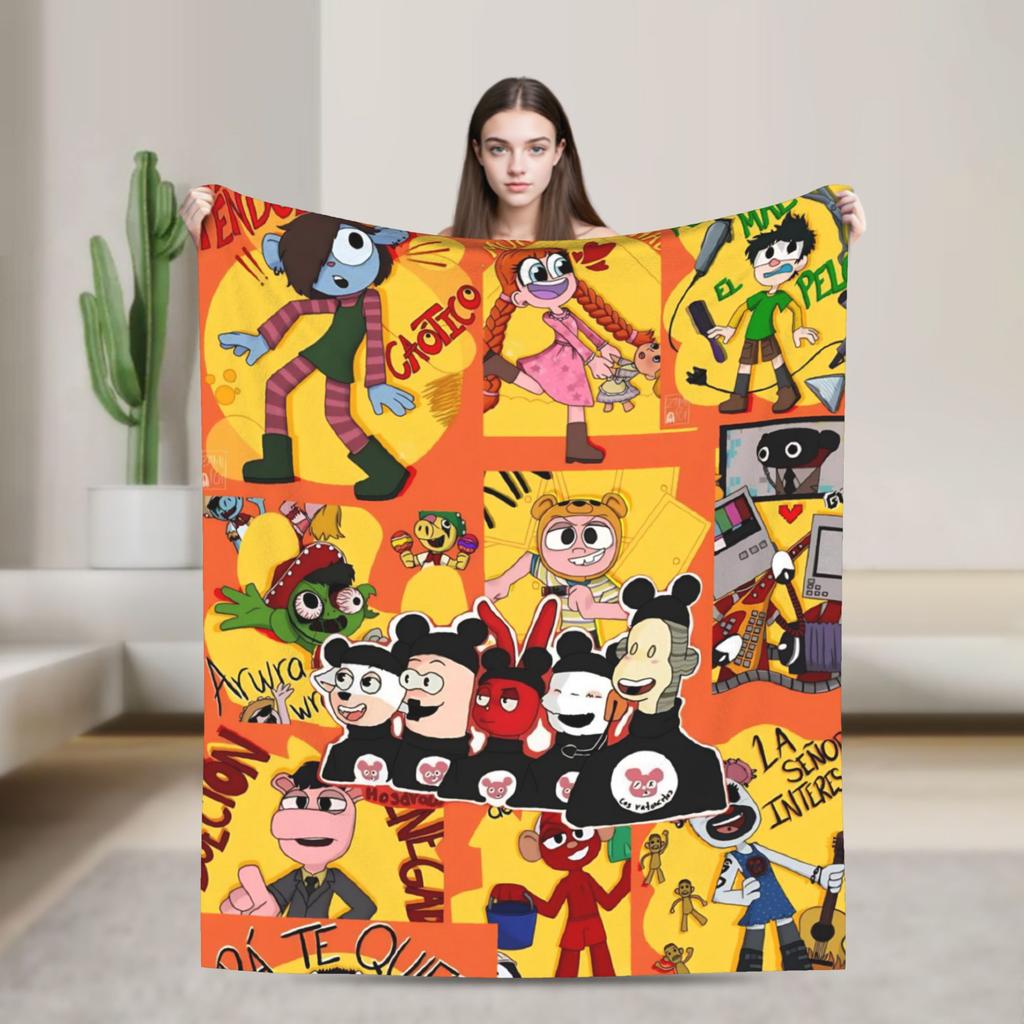 31 Minutos Comedy Blanket Multi-size Soft Fuzzy Plush  Throw Blankets for Couch Sofa and Bed