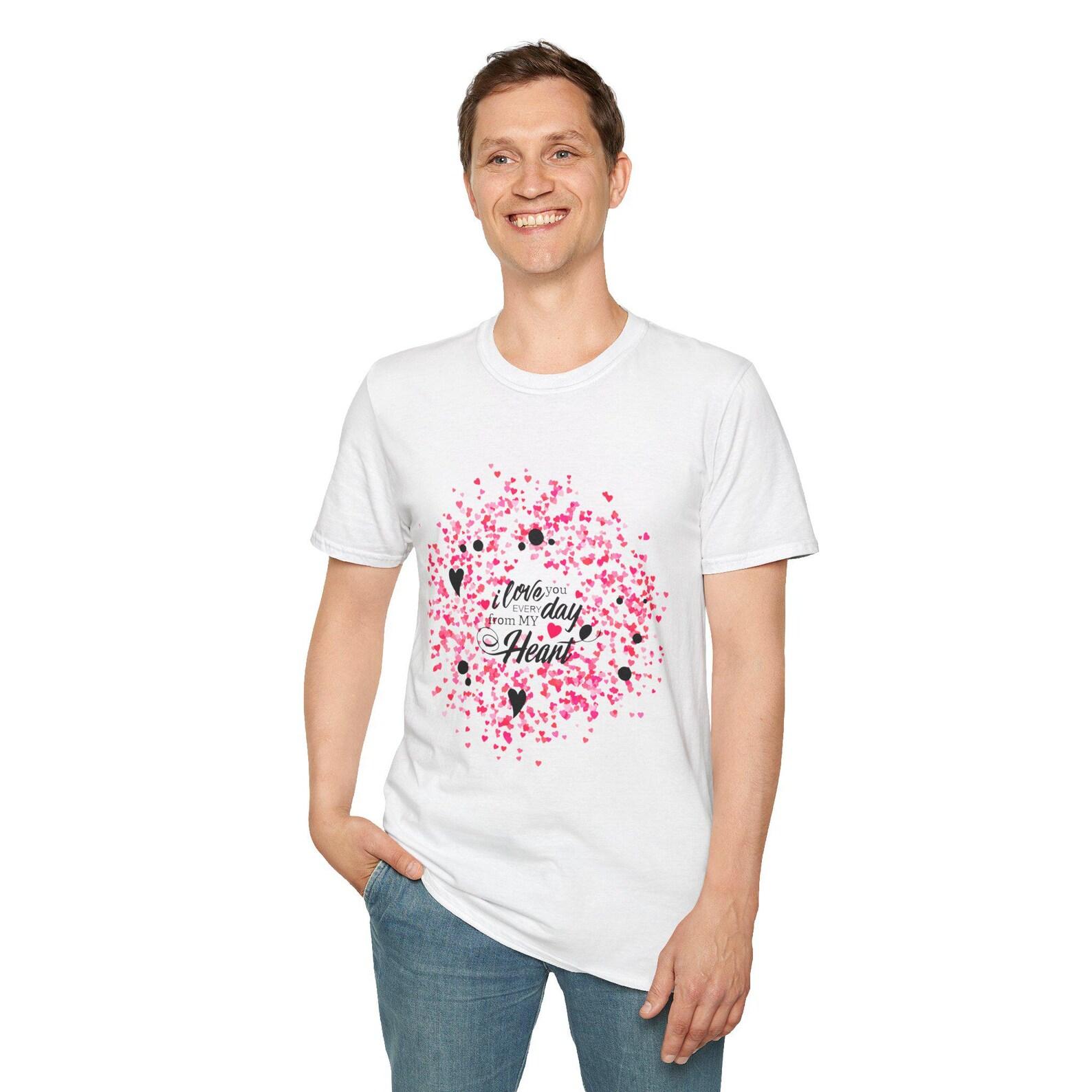 Heartfelt Love T-Shirt: I Love You Everyday Graphic Tee M
