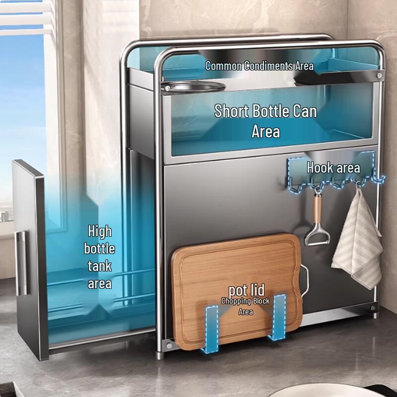 Yunshuang Multi-functional Narrow Pull-out Kitchen Storage Rack