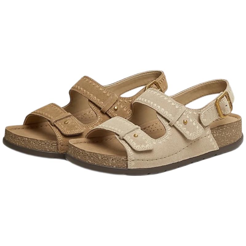Teenmix Women s Flat Buckle Strap Sandals 38