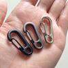 Outdoor Mini Portable Carabiner Hook Stainless Steel Keychain Buckle Release Keyring Tents Spring Snap Hook