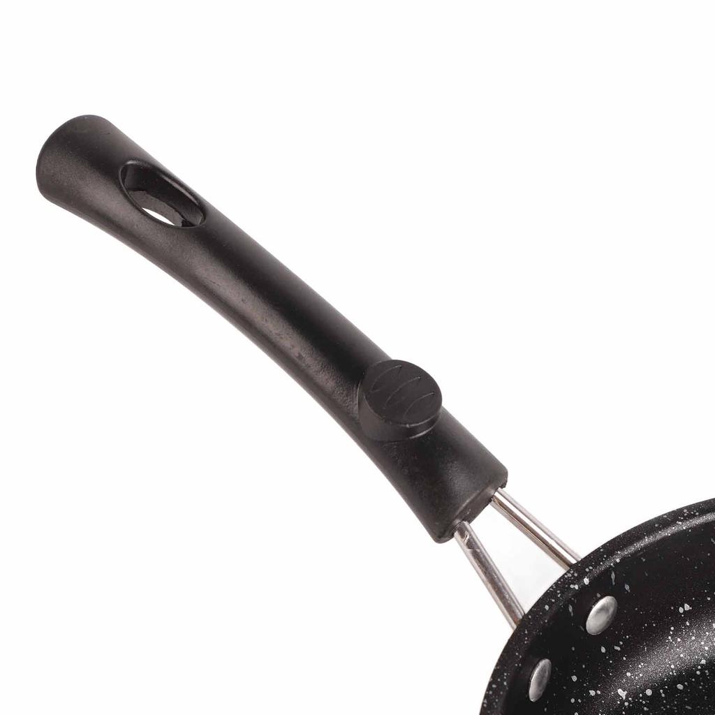 Frying Pan Stainless Steel Ergonomic Handle Fast Even Conduction Antistick Cooking Skillet for Bacon Steak Onion