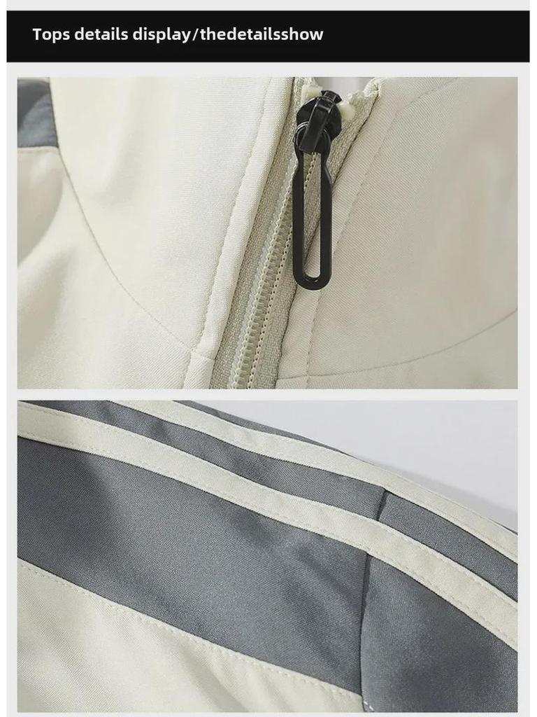 Men's Casual Two-Piece Sports Suit - New Spring/Autumn Styles, Youthful Fashion Trend, Stand-Up Collar, Loose Fit.