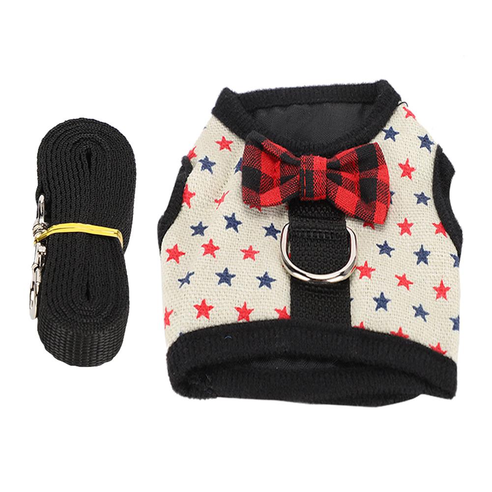 Small Animal Leash Chest Strap Harness Traction Vest for Rabbit Hamster Guinea Pig Pet SuppliesS