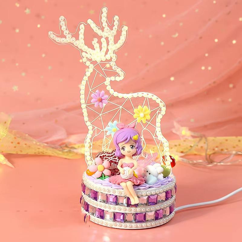 

Игрушки ручной работы 1 шт. Изготовление кремового клея, ламп со светом и тенью, украшения, обучающие игрушки своими руками, материалы