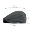Cap Men's British Beret Spring Autumn Thin Wool Peaked Cap Forward Cap Women Peaked Cap