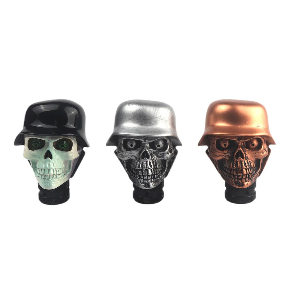Car Gear Shift Knobs Skull Head Gear Manual Transmission Gear Shift Knob Shifter Lever Personality Modification