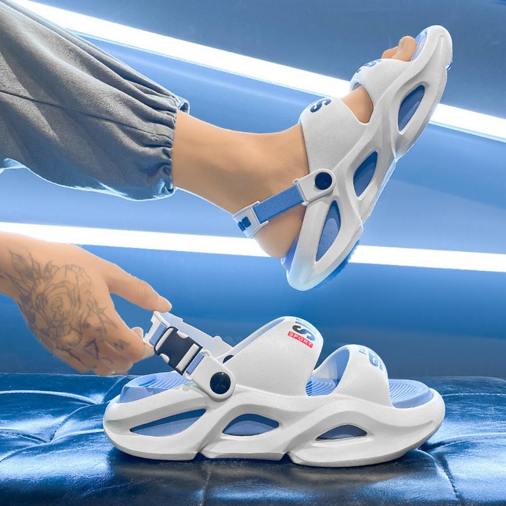 Léto Muži a ženy One Word Drag Trend Tisk dopisů Pohodlné Dvoubarevné Spodní část, eva Neformální Venkovní plážové sandály Pantofle