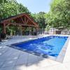 Fiberglass Indoor/Outdoor Spa Pool with Mosaic Tile Design