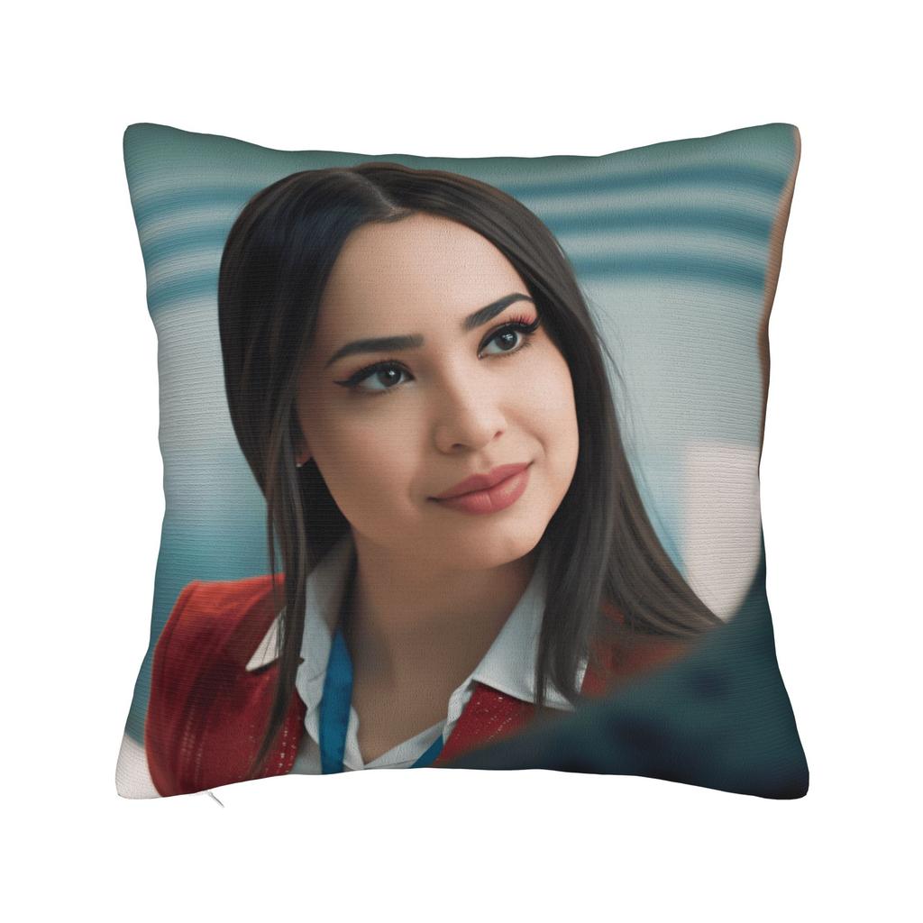 Actor S-Sofia C-Carson Pillow Cover  Novelty Pillow Case For Living Room Chair Soft Cushion Cover Birthday Present