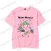 Heavy Metals Rock Chemistry T-Shirt Men Women O-Neck Oversized Streetwear Vintage Harajuku Unisex Tees