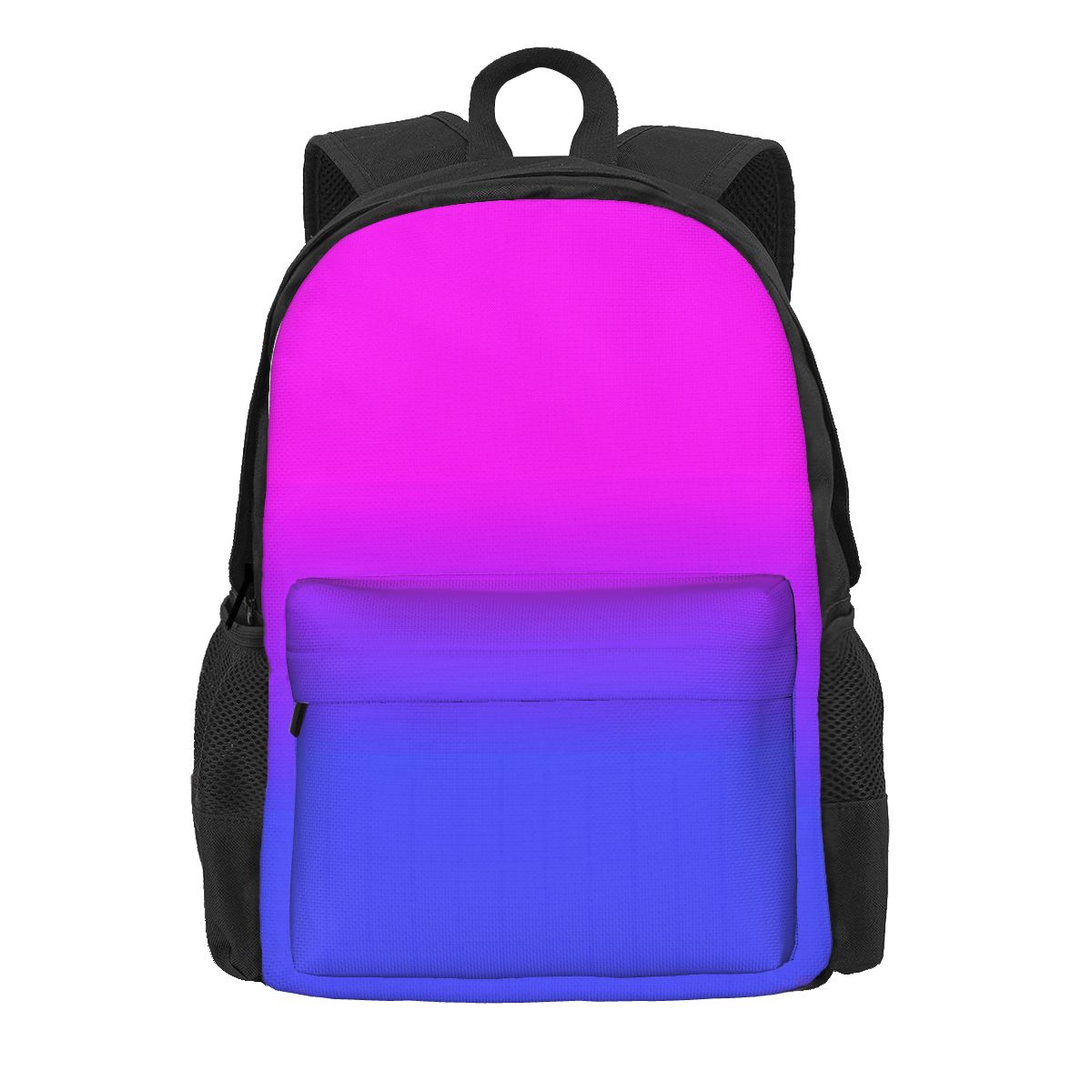 Aqua Ombre Rugzak Tiener Blauw En Paars Lichtgewicht Rugzakken Polyester Kawaii Schooltassen Universiteit Custom Rugzak 36x32x10cm