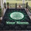Custom Text Printed Rug Celtic FC Non Slip Floor Carpet For Home Room Decor
