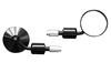 Bike Parts Center Round Bar End Mirrors, Black, 6047