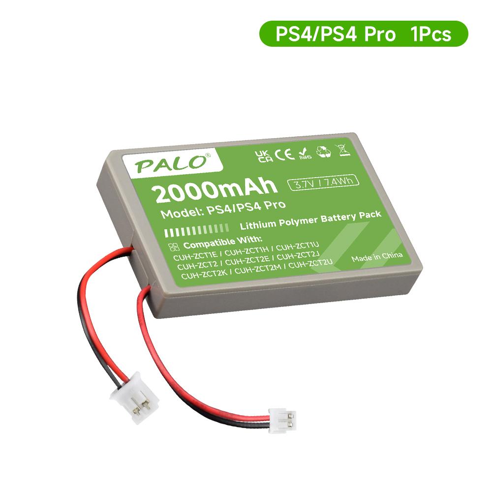 

Аккумуляторная батарея контроллера PALO 2000 мАч подходит для Sony PS4, PS4 Pro/Slim Gamepad Беспроводной контроллер CUH-ZCT1E CUH-ZCT1U CUH-ZCT2 или CUH-ZCT2U Заменить аккумулятор 1PCS