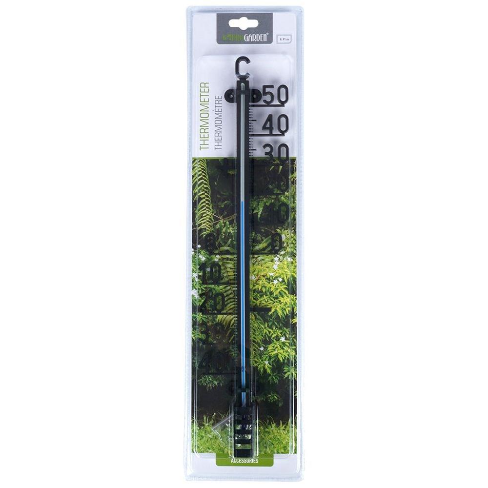 Large Outdoor Wall Thermometer 41cm Black ProGarden