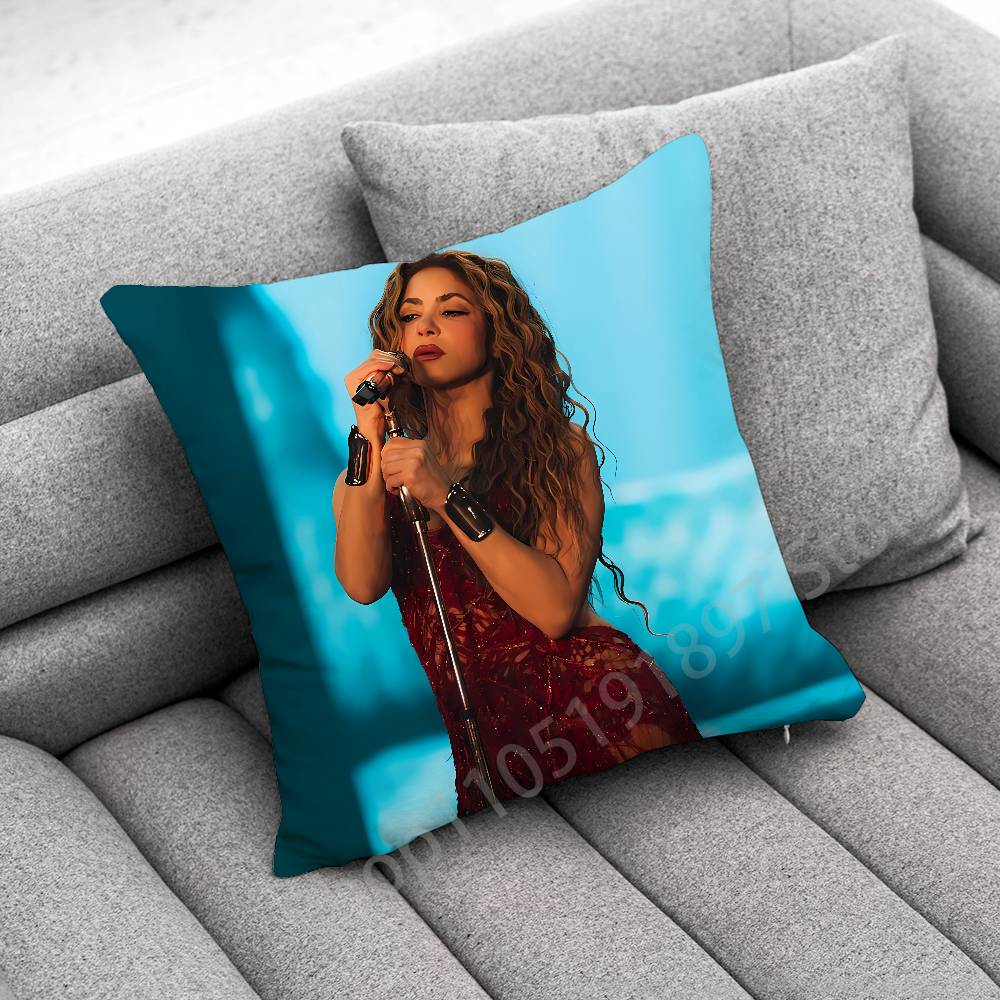 Singer S-Shakira Throw Pillow Case For 45cm 40cm 30cm 50cm 55cm Square Home Pillowcase Case