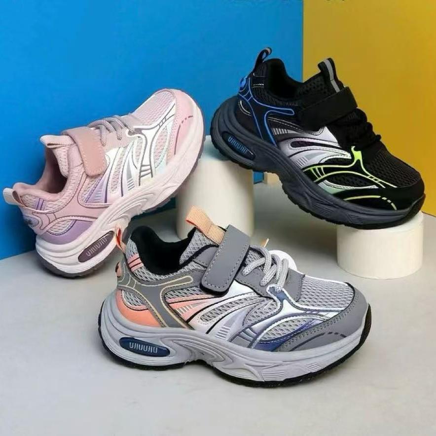 Children's Outdoor Casual Sports Shoes Spring and Autumn Girls Comfortable Breathable Running Shoes Boys Basketball Shoes Soft Sole Fashion