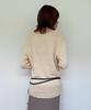 DIAGONAL U Neck Basic Knit (Ivory)
