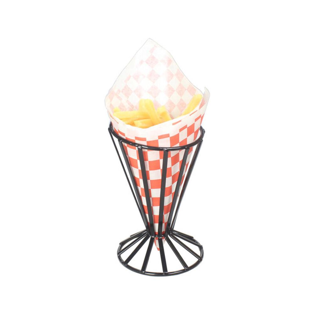 Chip Stand Holder French Fries Rack Cone Basket Restaurant Basket Snack Bracket