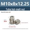 Stainless Steel Pre-embedded Injection Molding Knurled Nut M2M3M4