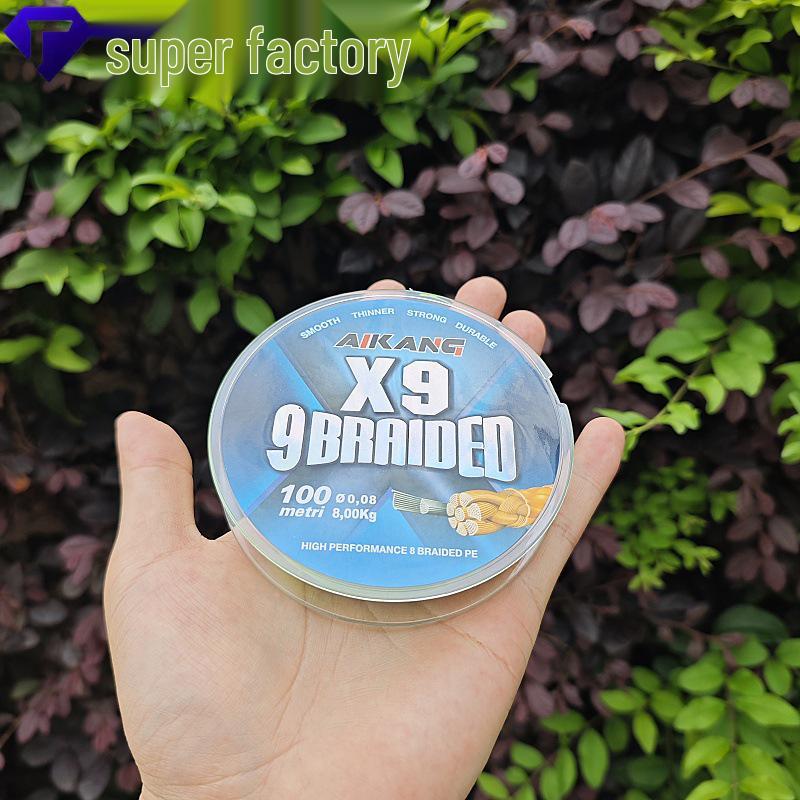 Genuine 9-Strand PE Fishing Line, 100 Meters – Strong Tensile Force for Horse Fishing