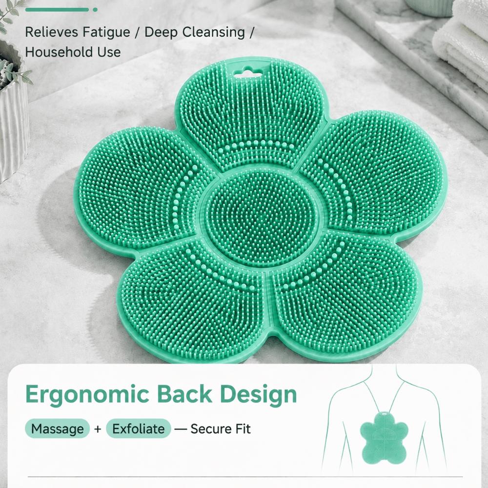 Tappetino Scrubber Antiscivolo per Doccia Facile da Pulire Esfoliante Tappetino da Bagno Nuovo Tappetino Pulizia Piedi Uso Bagno