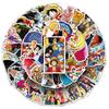 10/30/50pcs Classic Anime One Piece Stickers Cool Cartoon Luffy Ace Decals Helmet Notebook Phone Guitar Sticker Decoration Toys