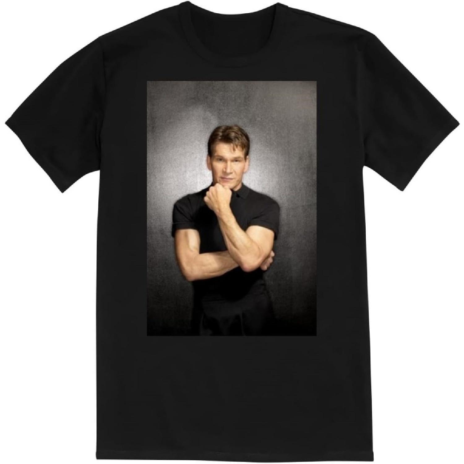 Patrick Swayze - Premium Men s Crewneck T-Shirt – Soft, Comfortable, and Stylish SRS #PDI563326 S