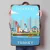 Istanbul Turkey Travel Metal Poster Custom Wall Art Retro Vintage Tinplate Signs for Man Cave Bar Accessories Home Decor Items