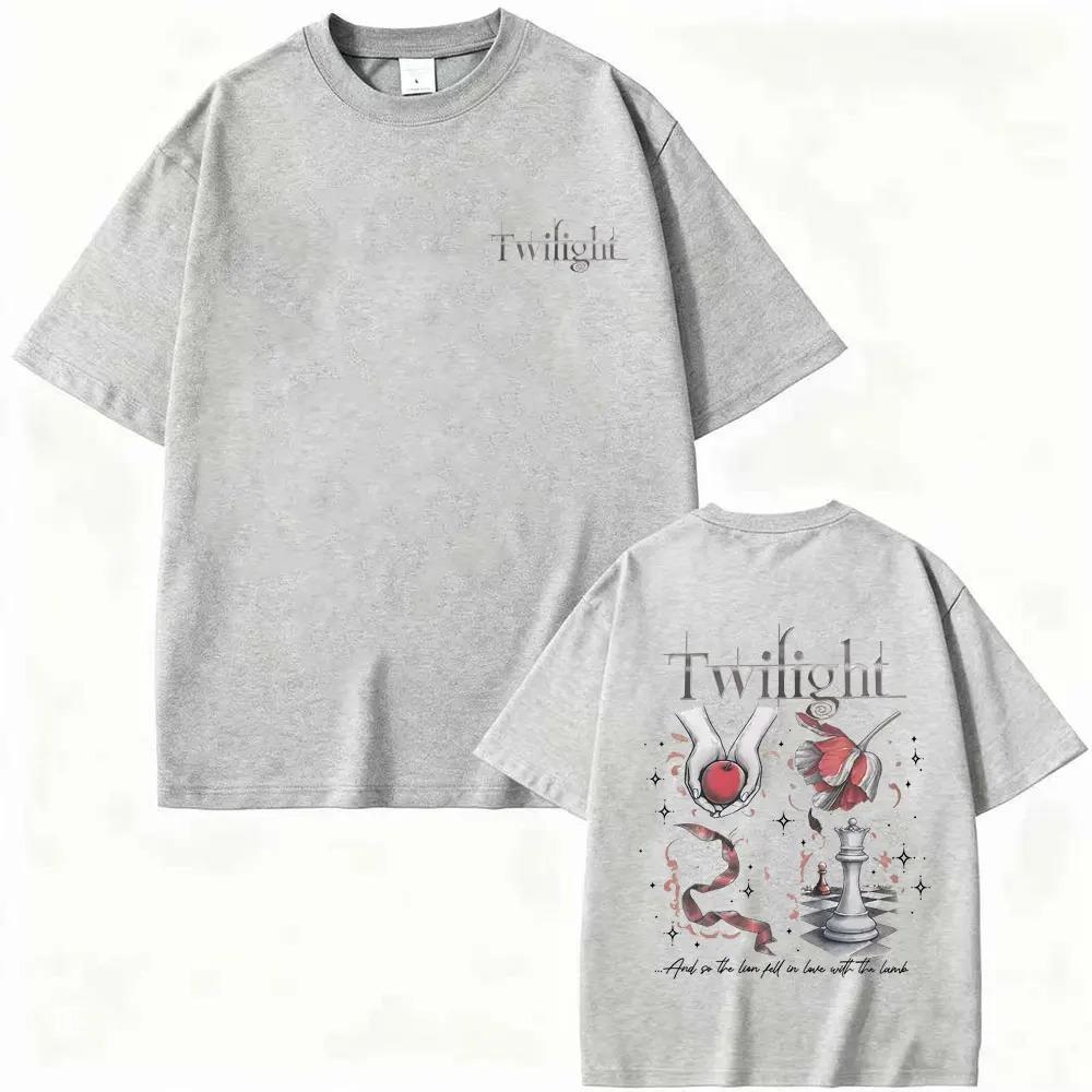Twilight Saga Book Fan TShirt Robert Pattinson Edward Cullen Vampire Werewolf Mens Vintage Cotton Women And Men TShirt