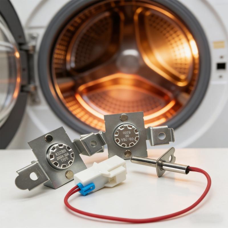 AGM30045804 Dryer Thermistor and Thermostat Kit High Limit Thermostat Clothes Dryer Parts for Enhanced Durability