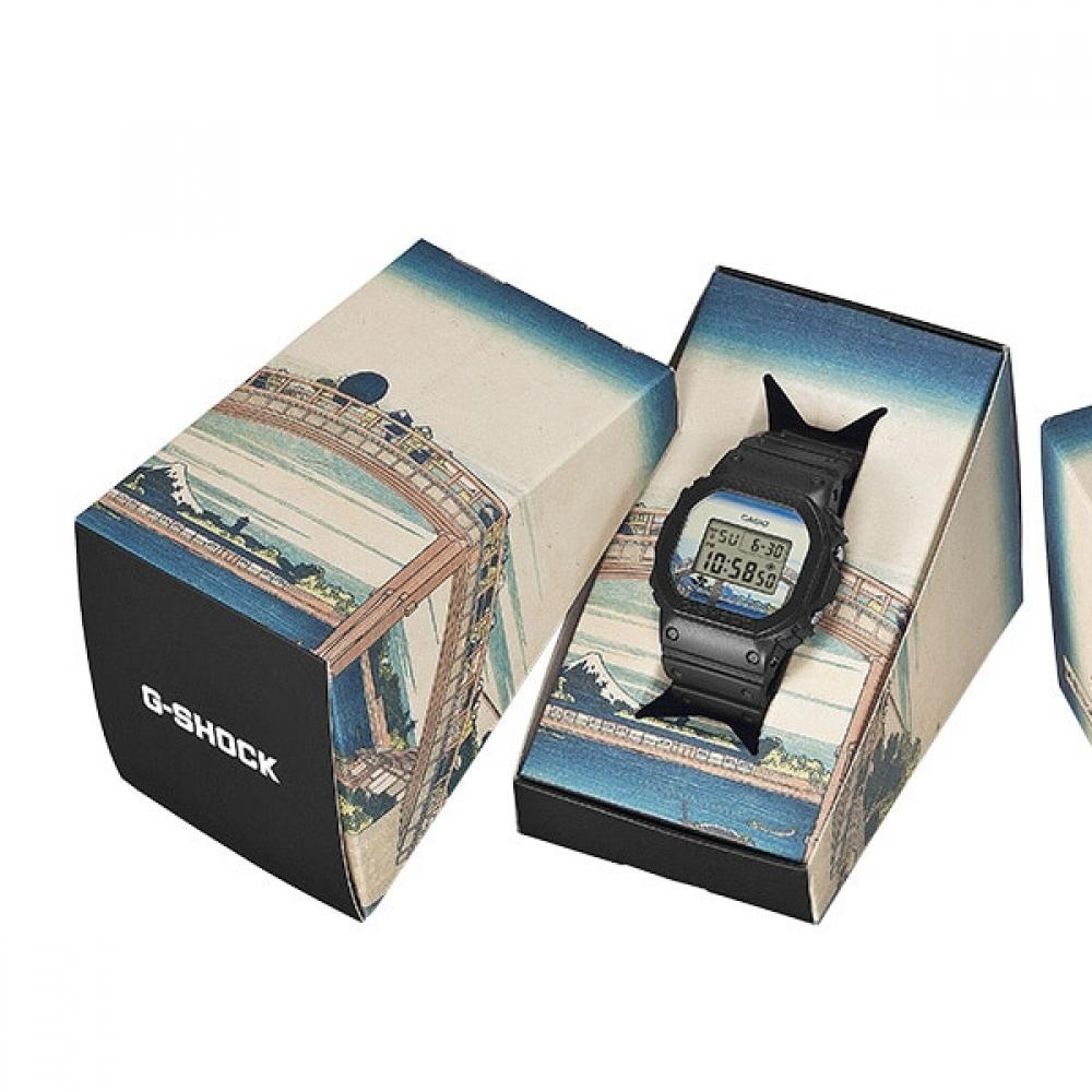 Casio G Shock  G Shock  Katsushika Hokusai  fukaGawa Mannen Hashita  desiGn Dw 5600khfm25 1jr