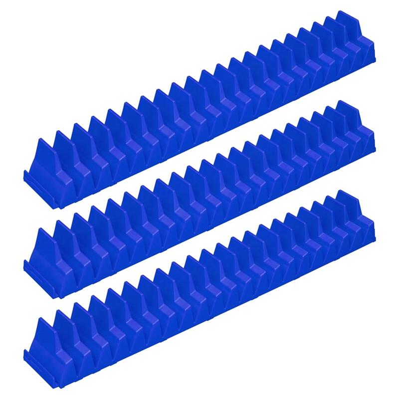 3Pcs Magnetic Wrench Organizer Easy To Install Portable Tool Storage Shelf Wrench Holder For Tool Drawer Storage