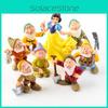 Delightful Set Of 8 Princess Snow White And Seven Dwarfs Action Figures For Kids