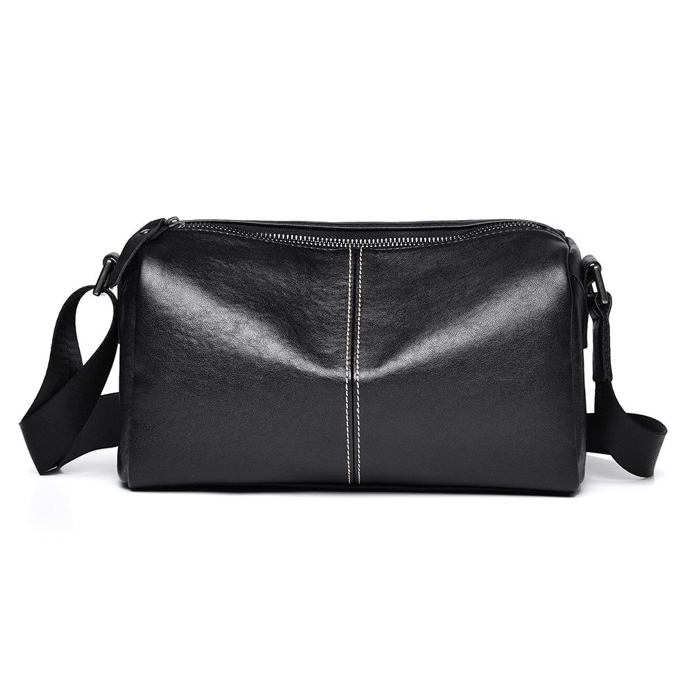 

Men s Commuter Leather Crossbody Bag - Lightweight, Soft, Vegetable-Tanned Cowhide 25 x 10 x 14 cm