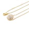 Les Trésors De Lily [J0155] - Gold-Plated Necklace 'Sissi' White Gold - 10 Mm