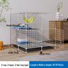 DIY Spacious Indoor Cat Iron Mesh Villa with Litter Box Space
