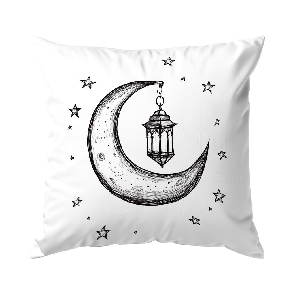 Ramadhan Festival Moon Lantern Cushions Pillowcase Polyester Cushion Cover Throw Pillow Pillowcover Home Car Sofa Decor