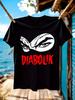 DIABOLIK Grafik T-Shirt Grafik T-Shirt - Schwarzes T-Shirt mit R...