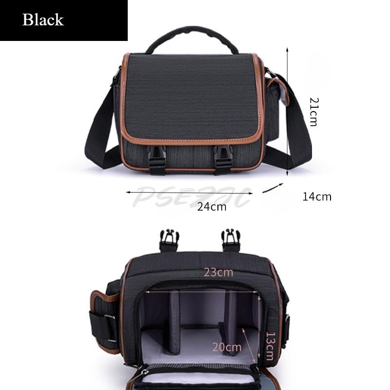 Multi-functional Anti-theft Camera Bag With Adjustable Strap, Shockproof Dslr Shoulder Crossbody Case For Travel Photography