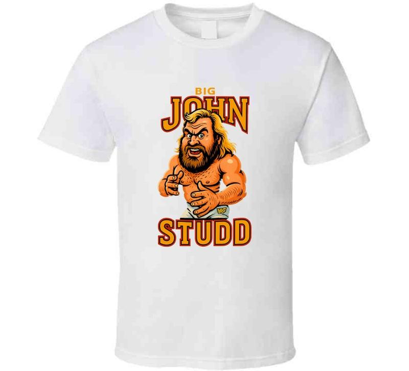 Big John Studd Retro Wrestling Legend Caricature Unisex T-Shirt S