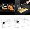 Insect Feeding Box Acrylic Clear Breeding Case for Spiders Reptiles Lizards Centipedes Small Snake 2 Size