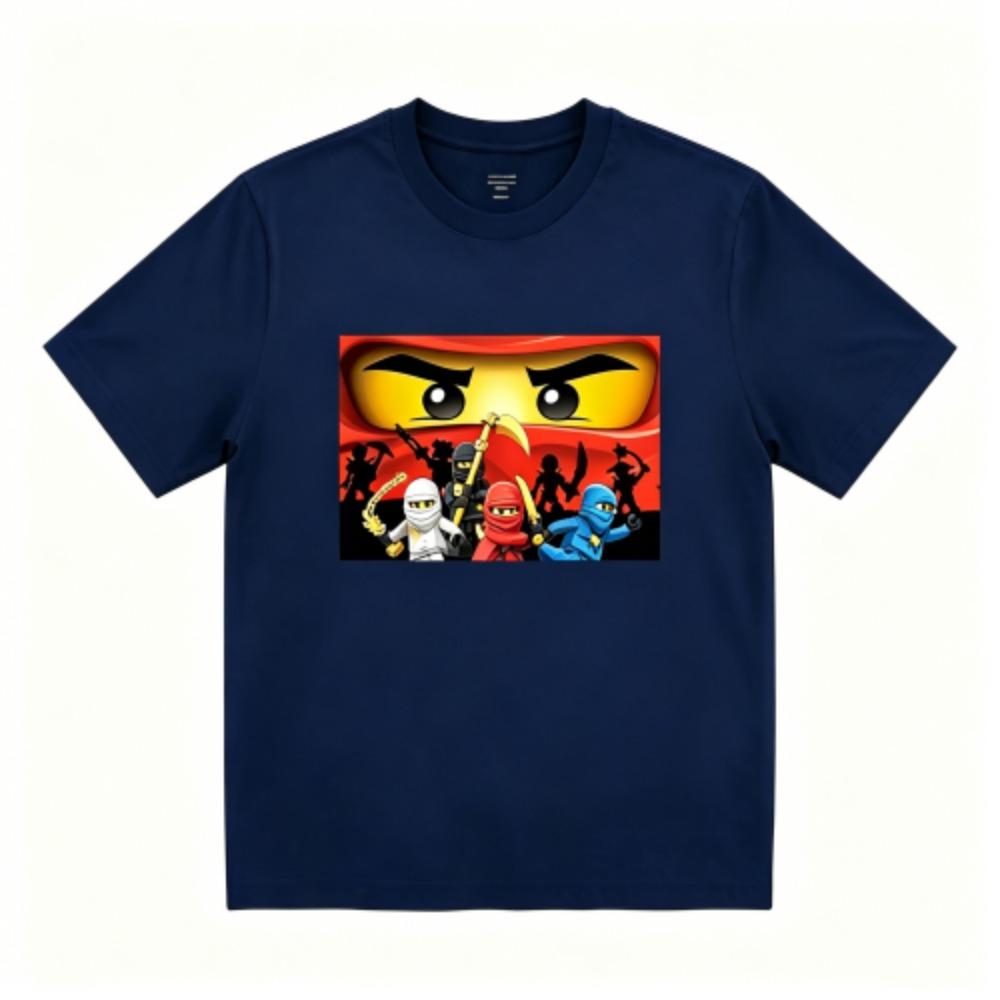 Funny Cartoon Warrior Print Men s T-Shirts Summer Fashion Street Outdoor Casual T-shirt Tops for Men s and Women s Tees Top XXS