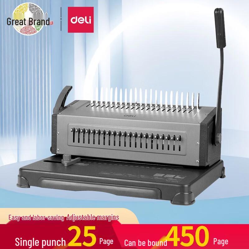 Deli 3874 Manual Comb Binding Machine