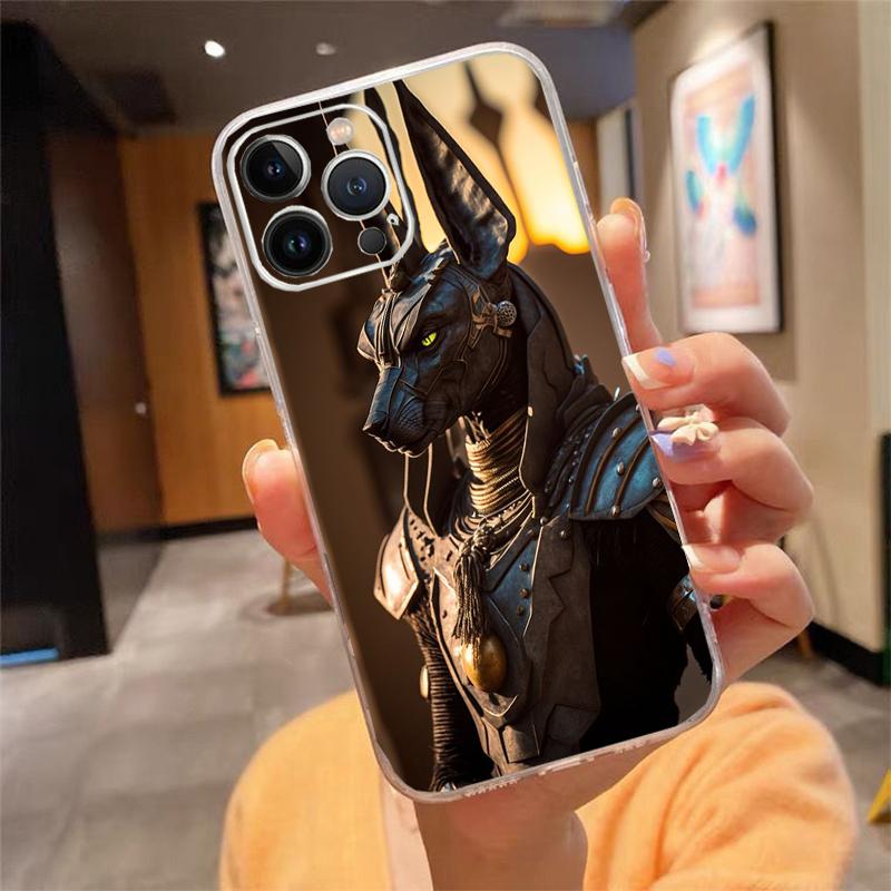 Phone Case For iphone 17 Pro Max Air 16 15 14 13 Pro Max 15 16 Pro 15Plus Egypt Nefertiti Anubis Pharaoh